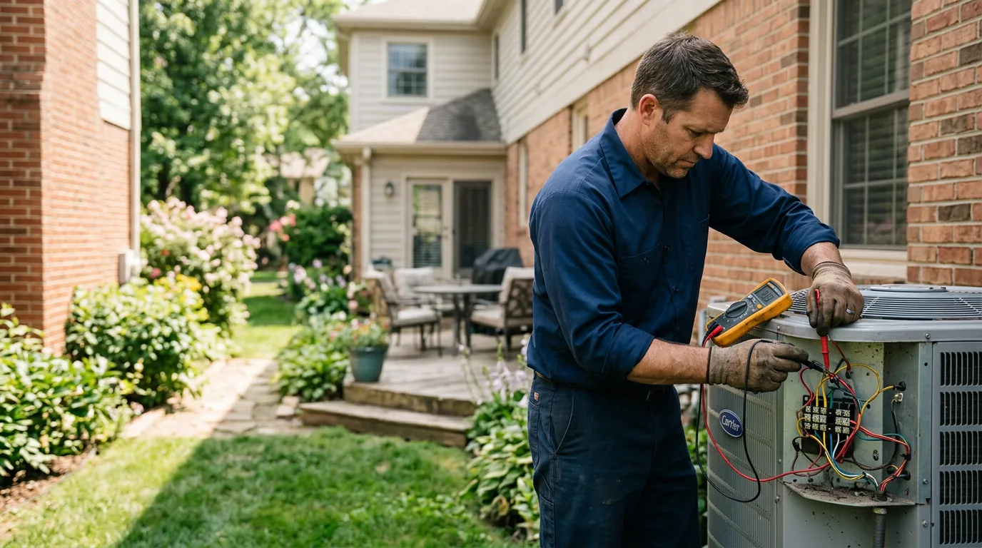 HVAC technician working near Caledonia, MO